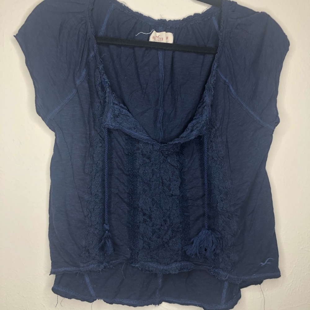 Lace boho crop top